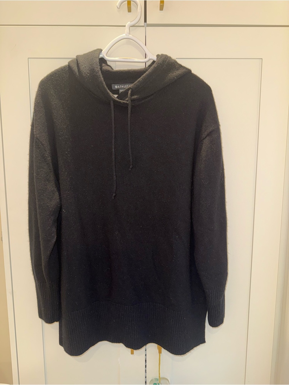 Athleta Women’s Black Hooded Sweater
